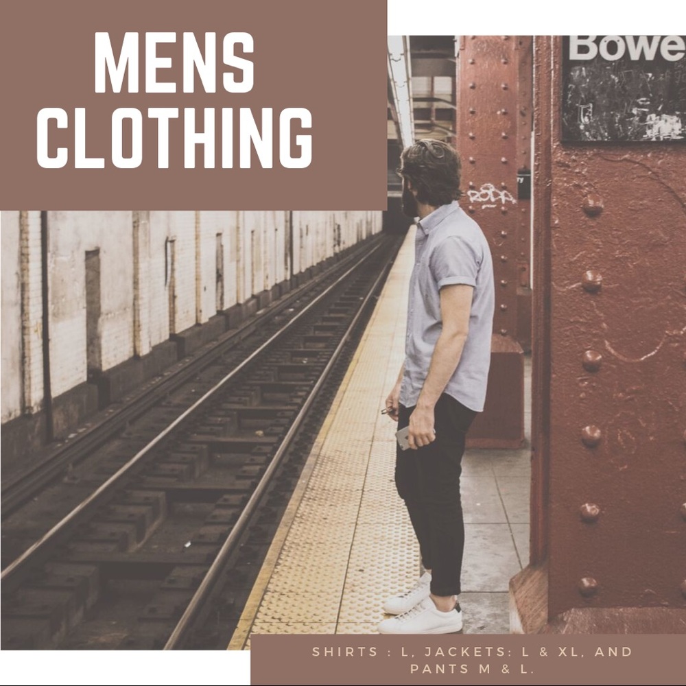 Men’s causal clothing & winter coats